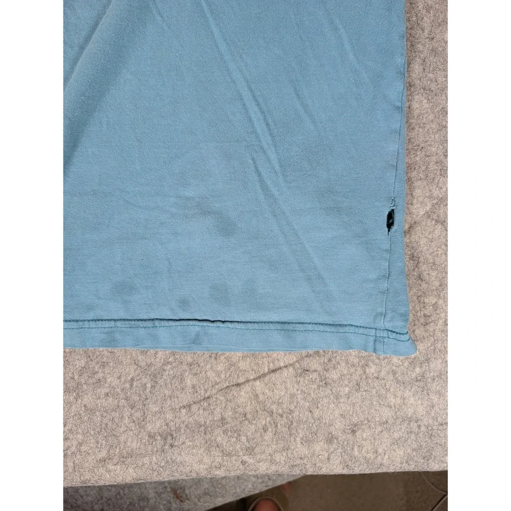 The North Face Mens Long Sleeve Graphic T-Shirt Blue Standard Fit Cotton XXL